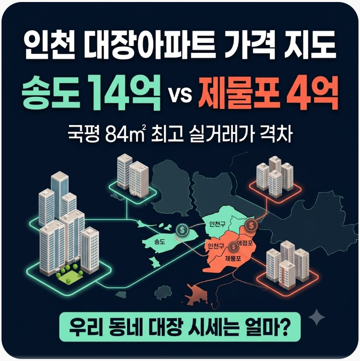 같은 인천 아파트인데 3배 차이? 신축이라고 다 같은 대장이 아니다
