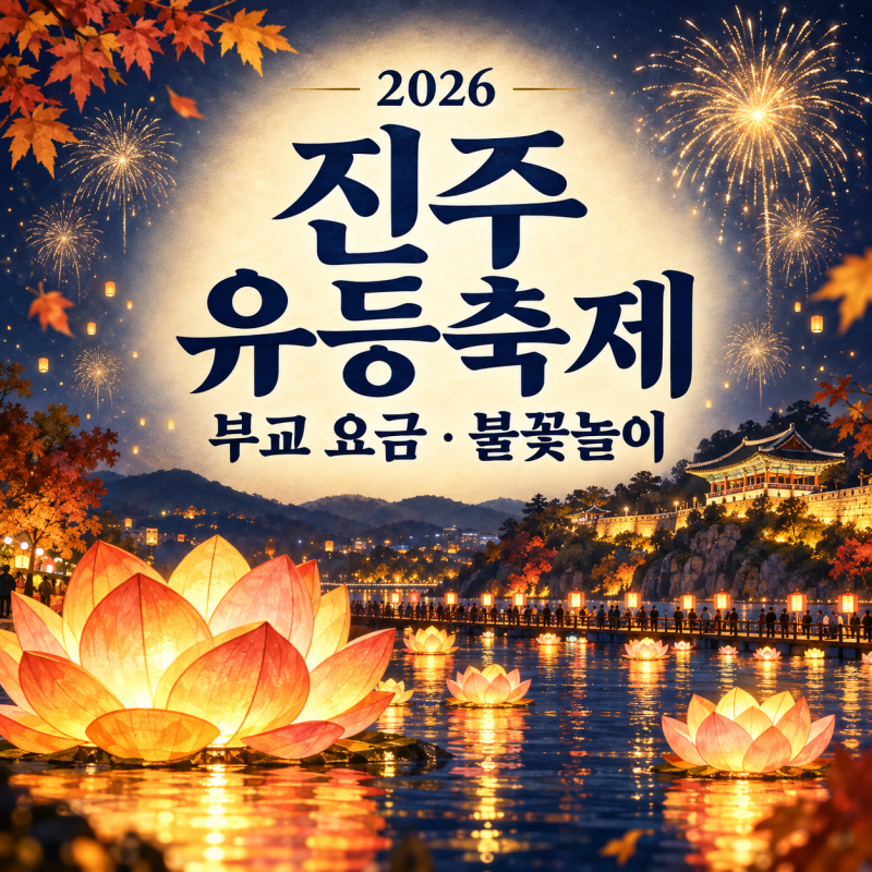 2026 진주남강유등축제 입장료는 무료? 부교 요금·불꽃놀이 날짜 정리