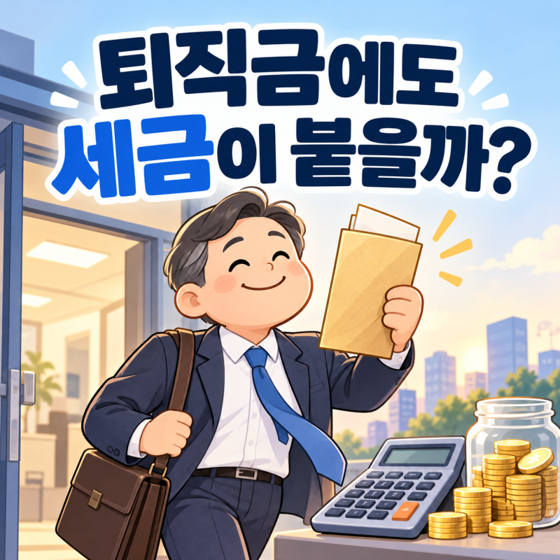 퇴직금에도 세금이 붙을까? 퇴직소득세 계산과 수령 방법 정리