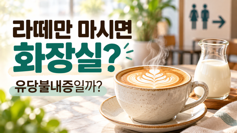 우유는 괜찮은데 라떼만 마시면 화장실?｜유당불내증일까