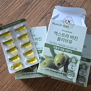 올리브유 먹기 힘들었던 분 주목! 뉴트리디데이 엑스트라 버진 올리브유 캡슐 86% 할인 후기
