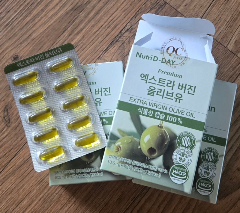 올리브유 먹기 힘들었던 분 주목! 뉴트리디데이 엑스트라 버진 올리브유 캡슐 86% 할인 후기