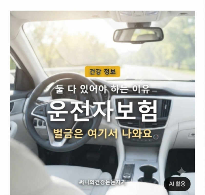 운전자보험 없이 자동차보험만? 사고 뒤 내 돈 나가는 칸이 남습니다