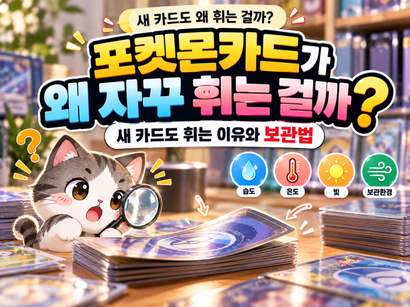 포켓몬카드가 휘는 이유｜새 카드도 휘는 원인과 보관법