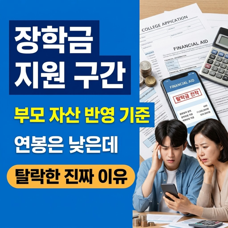학자금 지원구간 부모 재산 반영 기준과 계산법: 월급 적은데 탈락하는 진짜 이유