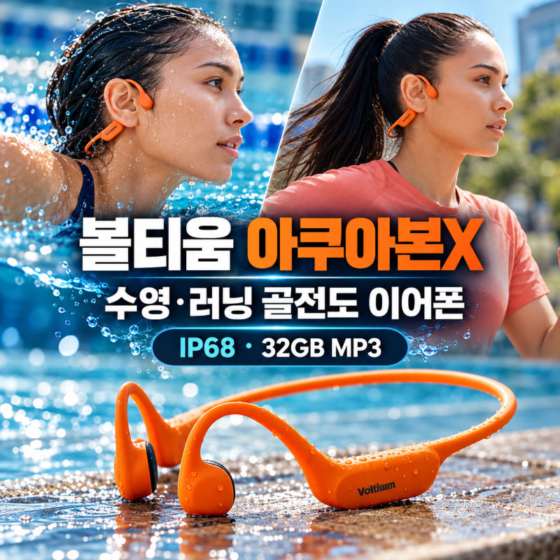 골전도 블루투스 무선 운동용 이어폰 고를 때 꼭 봐야 할 것들, 볼티움 아쿠아본X 후기로 정....