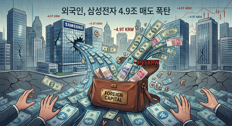 삼성전자 주가 전망｜3분기 영업이익 100조인데 외국인은 왜 4.9조를 팔았을까