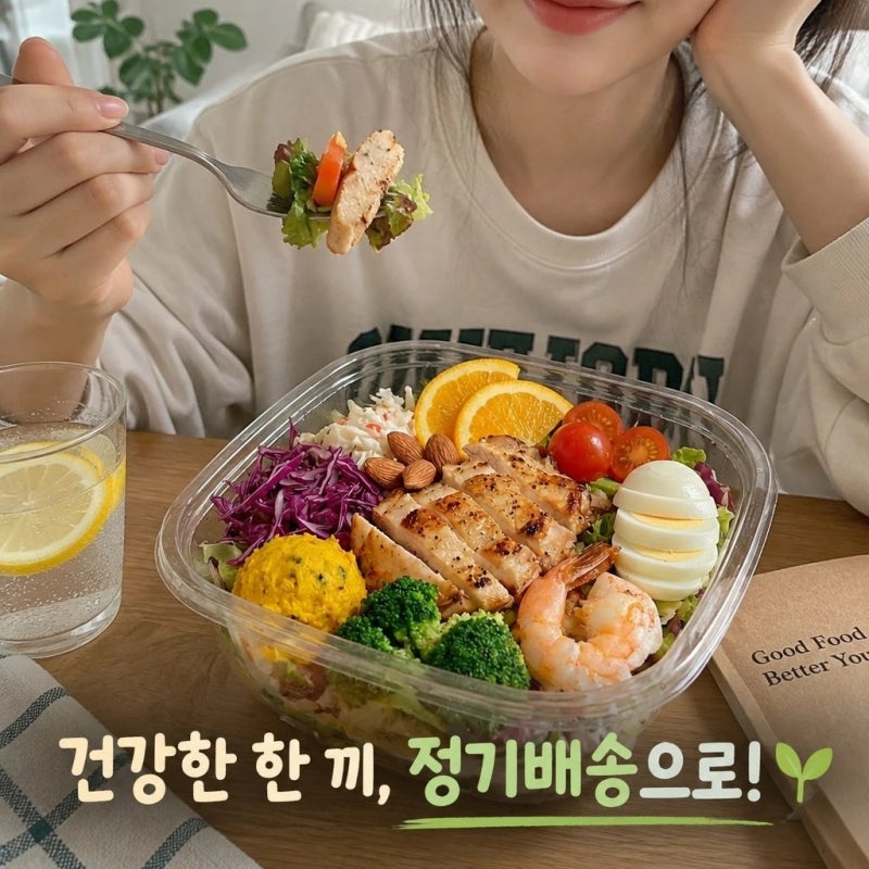 ABC샐러드 정기배송 도시락 포케 다이어트 식단 배달 구독 2주 월수8팩 추천