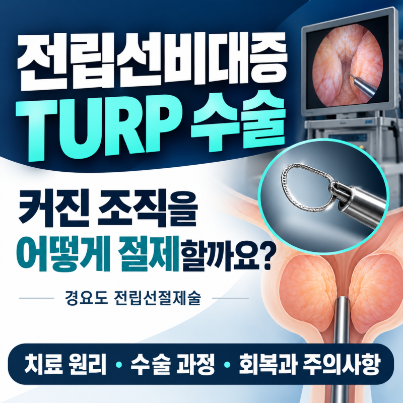 전립선비대증 TURP 수술, 전립선을 전부 잘라내는 걸까?