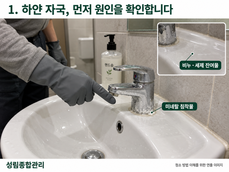 양산 화장실 석회 제거 방법, 하얗게 굳은 물때는 어떻게 청소할까요?
