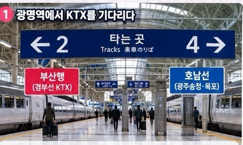 광명역 KTX 잘못 탔어도 당황하지 마세요