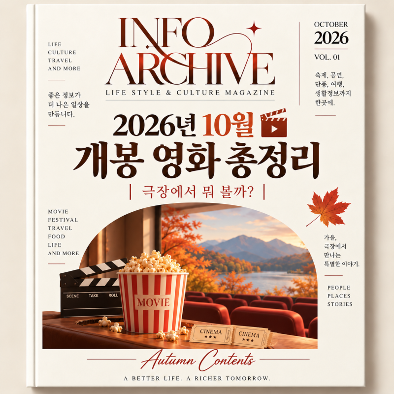 2026년 10월 개봉 영화 총정리｜극장에서 뭐 볼까?