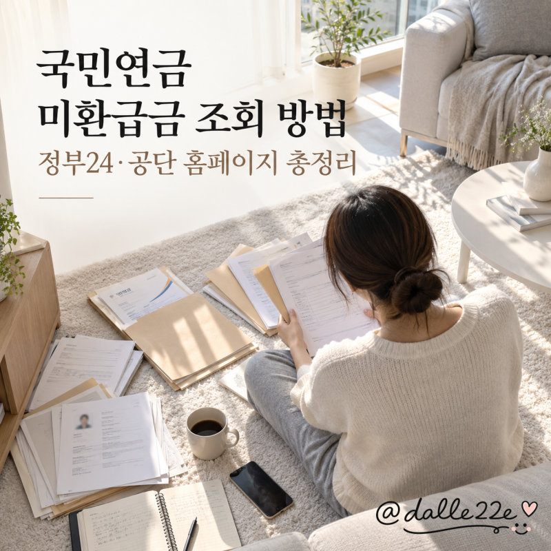 국민연금 미환급금 조회 방법 정부24·공단 홈페이지 총정리