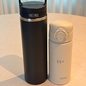 식기세척기 가능한 스텐 텀블러, 써모스 데일리 원터치 350ml, 캐리핸들 600ml, 1년 사용 후기
