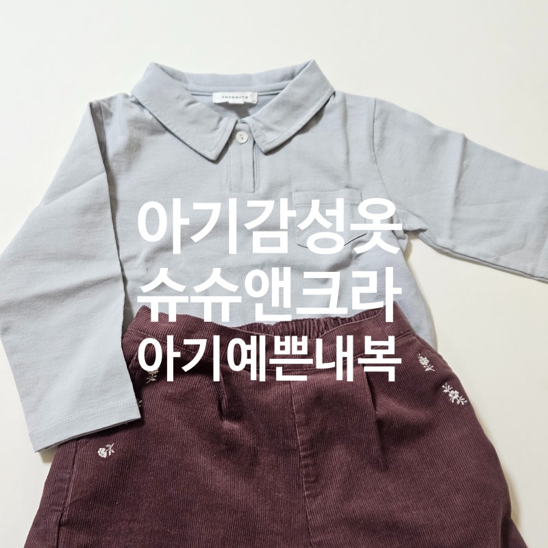 남아 가을옷 슈슈앤크라 후기 26가을 추천 20개월 두돌아기 옷추천 아기내복 환절기 등원룩 ....