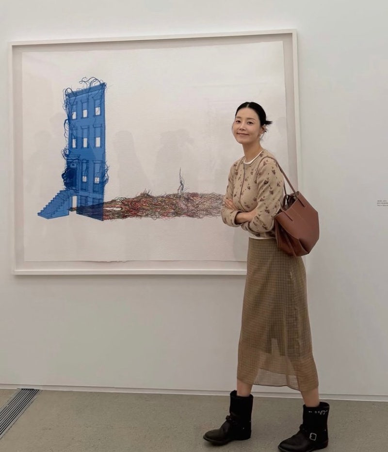 "40만원이면 이 정도?" 한지혜 국립현대미술관 착장 풀 공개