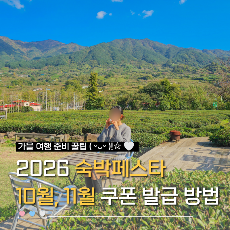 2026 숙박페스타 10월 11월 쿠폰 발급 사용 방법 총정리 (기간, 지역, 섬 지역편)
