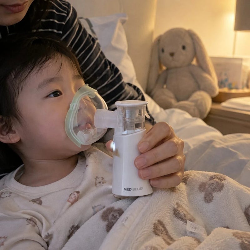 메디빌리프 에어넵 휴대용 네블라이저 아기 신생아 성인 호흡기 케어