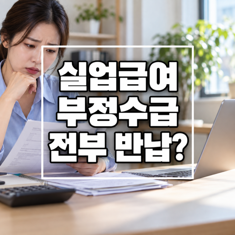 실업급여 부정수급, 한 번 실수면 전부 토해낼까?