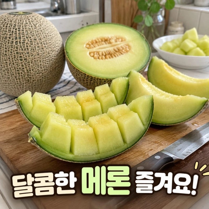 메론 잘 자르는 방법과 메론의 효과 및 먹는이유