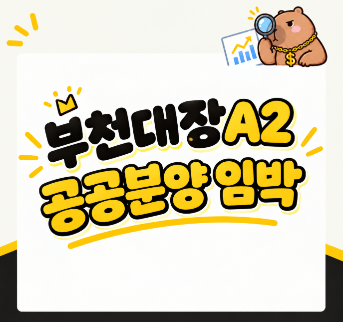 [3기 신도시] 부천대장 A2(하우스스토리 디센트) 공공분양 임박.