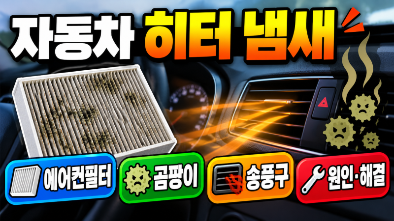 자동차 히터 처음 켰는데 냄새가 난다면? 에어컨필터부터 송풍구까지 차분히 살펴보는 법