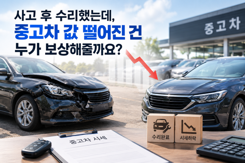 [수원보험] 교통사고 시세하락손해, 보험사 말만 믿고 넘어가면 손해 보는 이유!