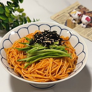불닭소스 활용 불닭 비빔국수 레시피 매콤한 비빔국수 양념장