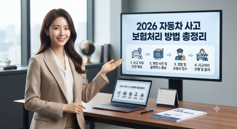 2026 자동차 사고 났을 때 보험처리 방법 총정리｜사고 직후 순서·사진·보험접수까지