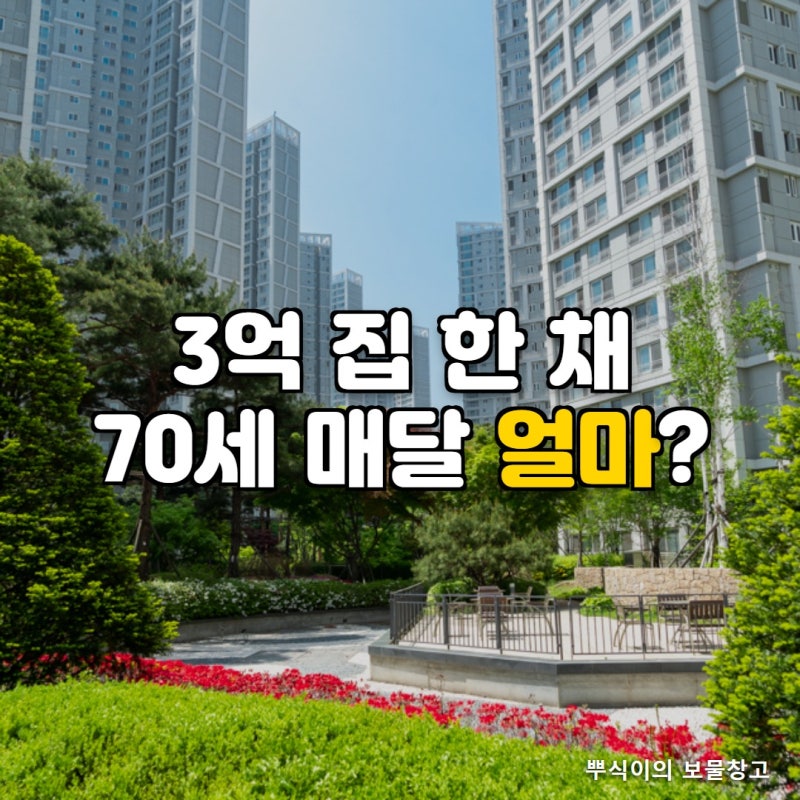 3억 집 한 채로 매달 통장에 찍히는 돈, 70세에 주택연금 신청했더니 달라진 두 숫자