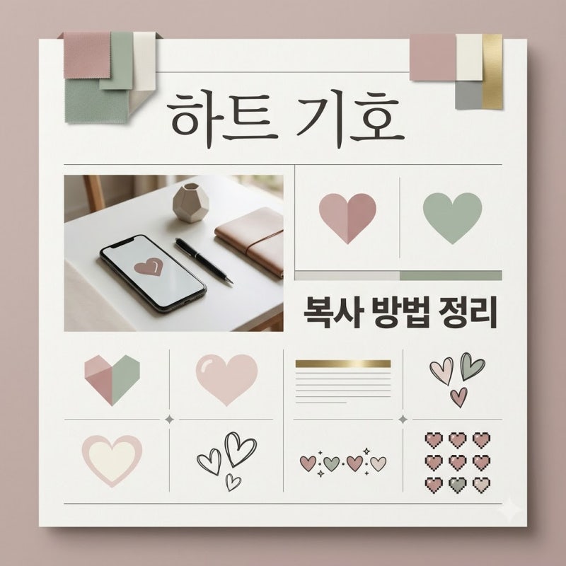 하트 특수기호 복사 및 기기별 입력 방법 꿀팁