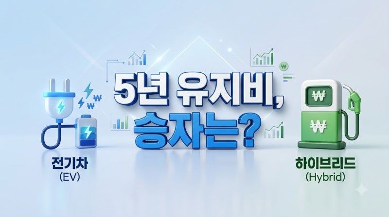 전기차 vs 하이브리드 유지비, 5년 타면 진짜 차이는?