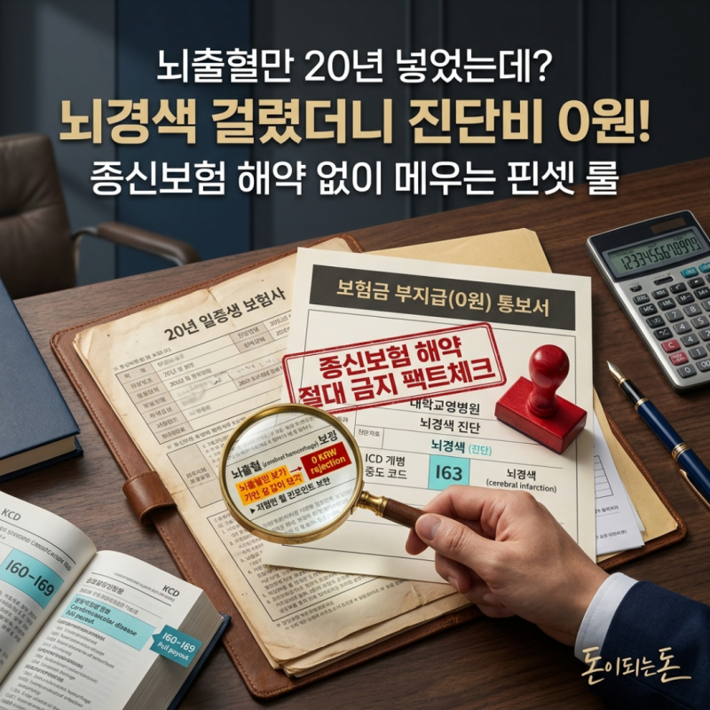 "뇌출혈만 20년 넣었는데 뇌경색은 면책?" 기존 종신보험 해약 없이 뇌혈관 보완하는 핀셋 룰 ....
