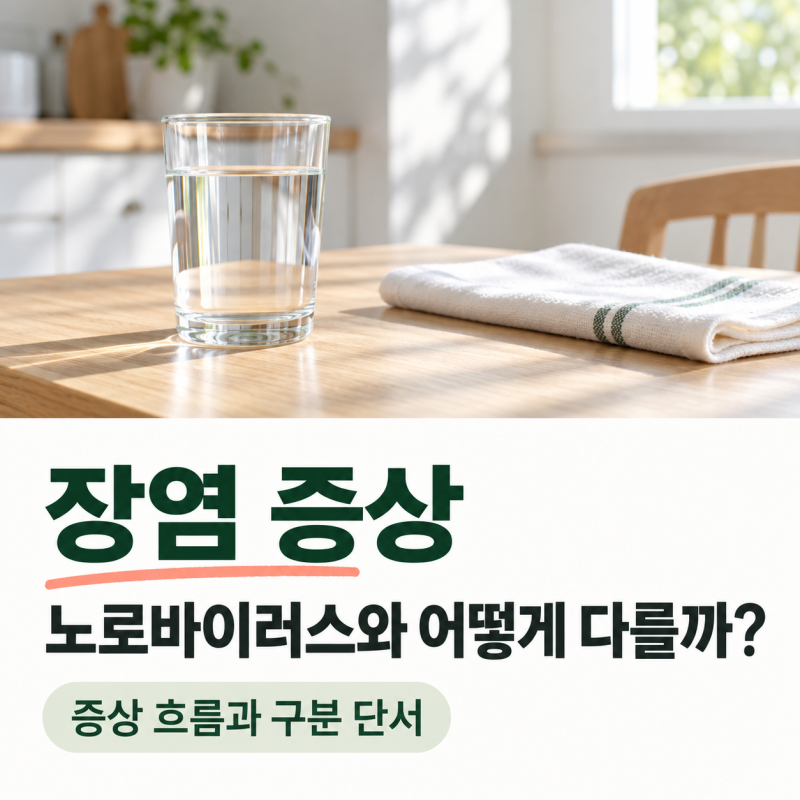 장염 증상, 노로바이러스와 어떻게 다를까? 구토·설사 시작되면 확인하세요