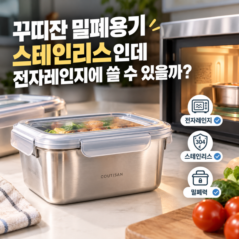 꾸띠잔 밀폐용기 사기 전에, 전자레인지 사용 조건부터 확인하세요