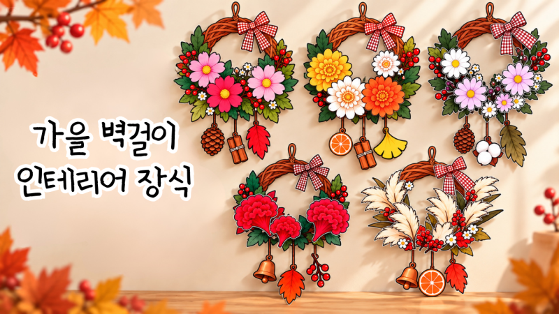 가을 벽걸이 인테리어 장식｜가을 미술ㅣ만들기 도안ㅣ초등미술ㅣ유아미술ㅣ어르신미술