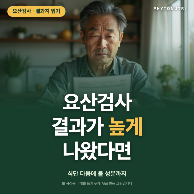 요산검사 결과가 높게 나왔다면 식단 다음에 볼 성분