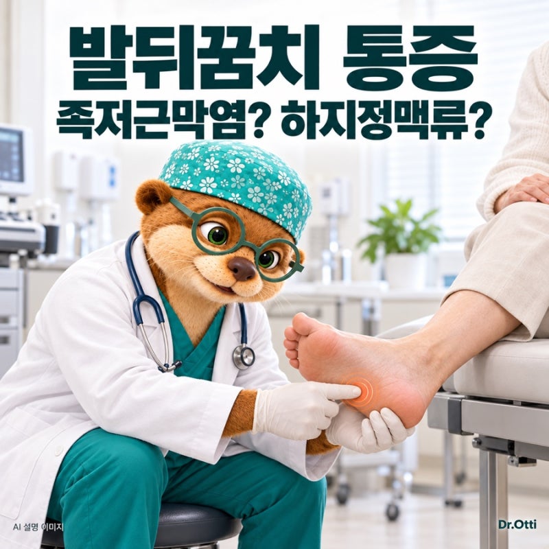 발뒤꿈치 통증, 하지정맥류일까요?｜족저근막염과 구분하는 단서