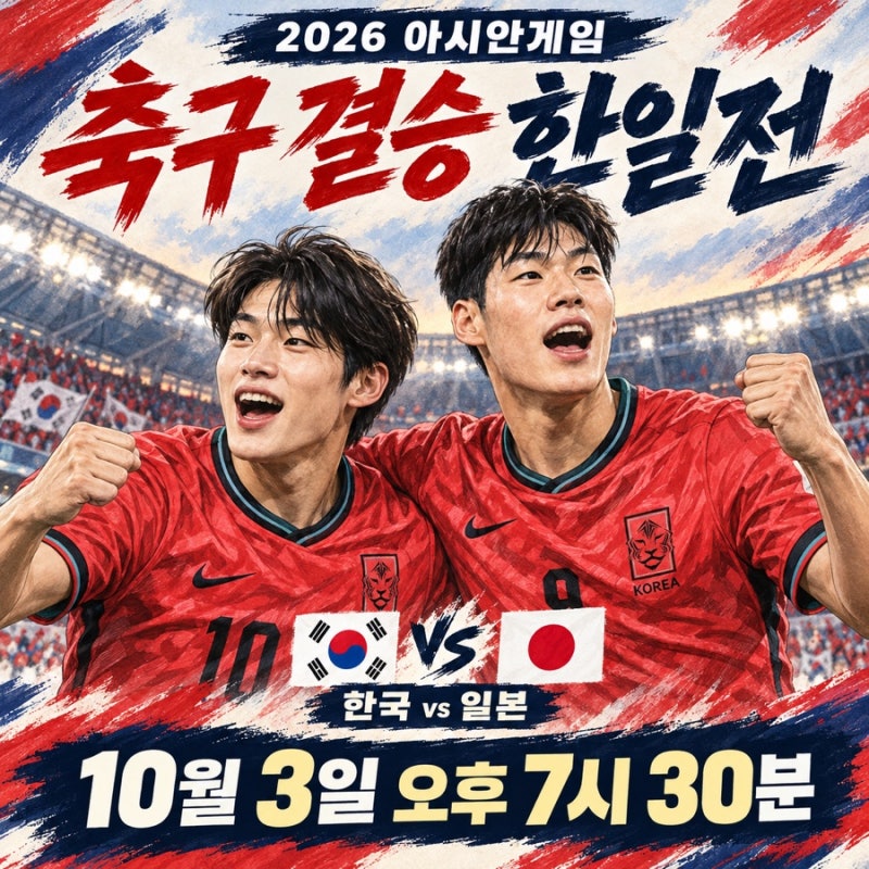 아시안게임 남자축구 결승 한일전 확정! 한국 일본 경기 시간·중국전 결과