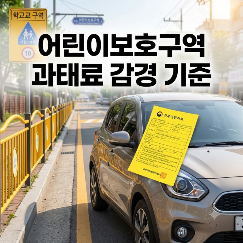 어린이보호구역 주정차 및 속도위반 과태료 기준과 이의제기 신청 방법