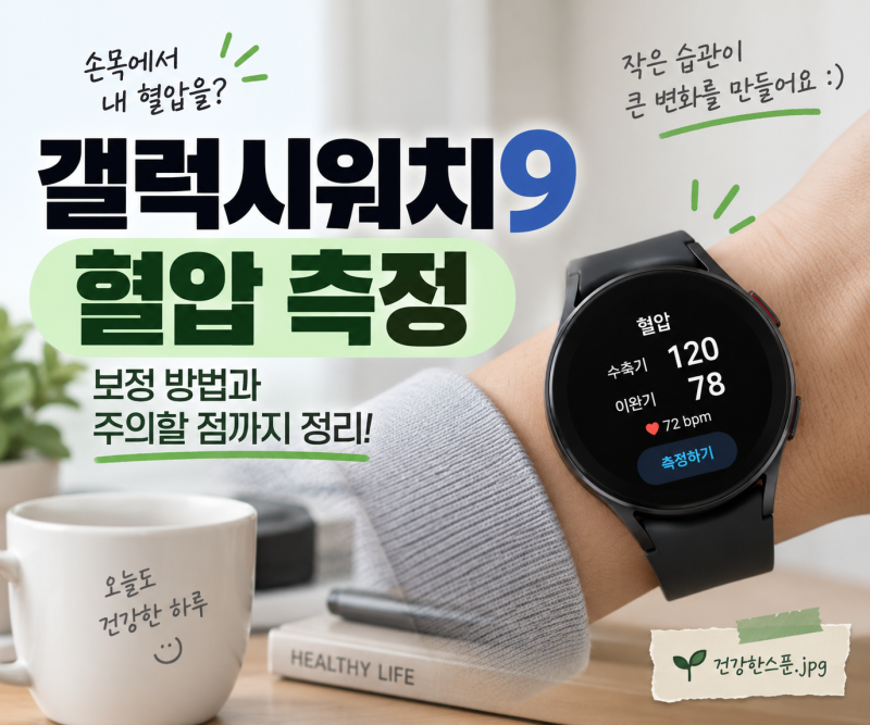 갤럭시워치9 혈압 측정 어떻게 할까? 보정 방법과 사용할 때 주의할 점