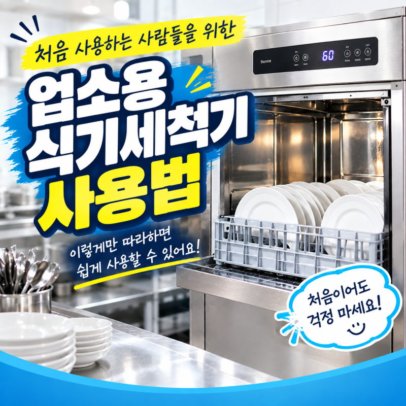식당 주방 업소용 식기세척기 처음 사용하시는 분들을 위한 식기세척기 사용법 A to Z!