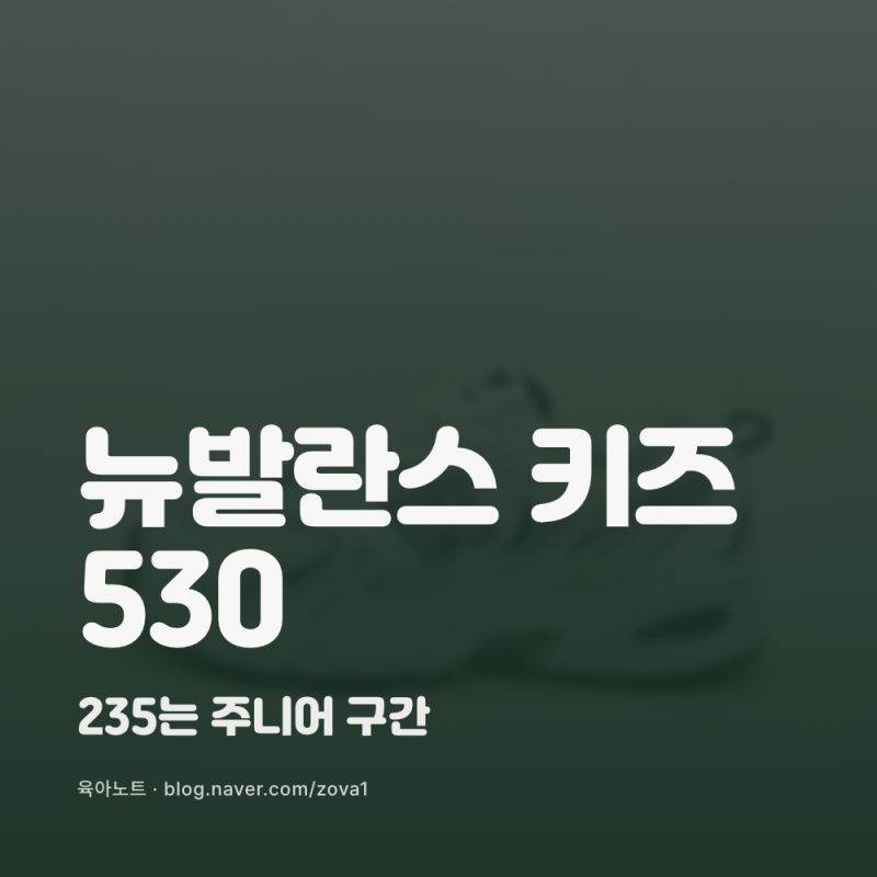 뉴발란스 키즈 530 실버, 어떤 아이에게 맞나