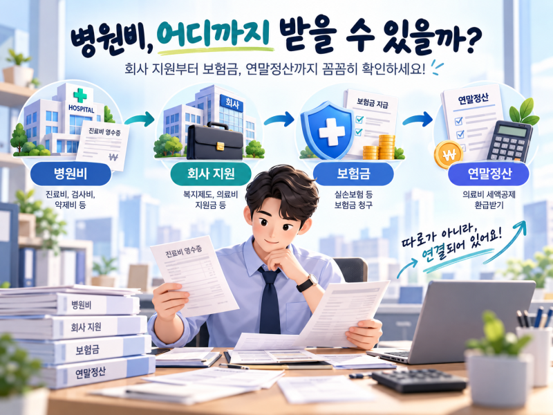회사 병원비 지원·실손보험금 둘 다 받으면? 연말정산 의료비 세액공제 총정리