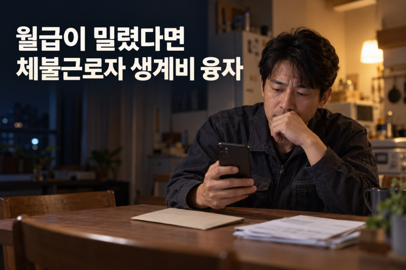 체불근로자 생계비 융자 금리·서류·상환, 생활비가 급할 때 알아둘 내용