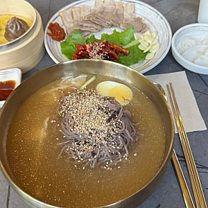 길동 맛집 냉소바 보쌈정식 의령메밀집 강동길동역점