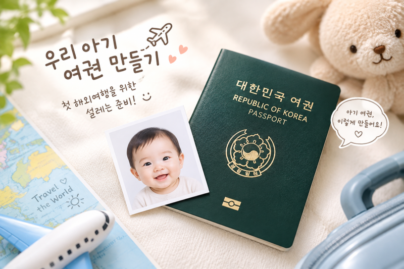 아기 여권 만들기 준비물·일정·비용·방법 등 총정리