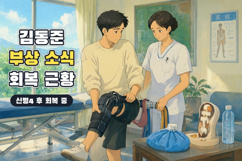 김동준 신병4 촬영 후 십자인대 부상…현재 회복 상태와 앞으로의 행보