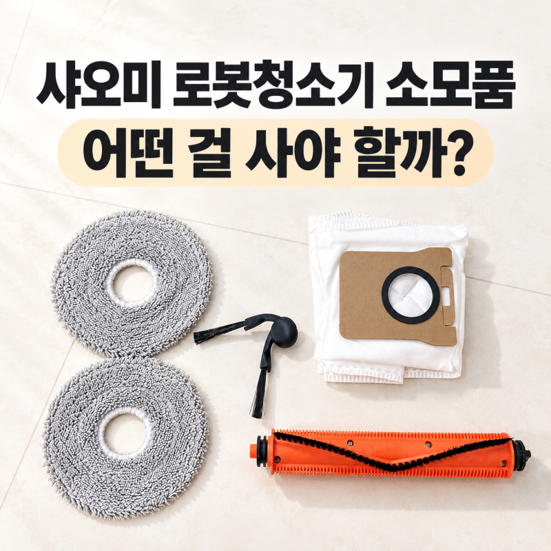 샤오미 로봇청소기 소모품 어떤걸 사야할까?