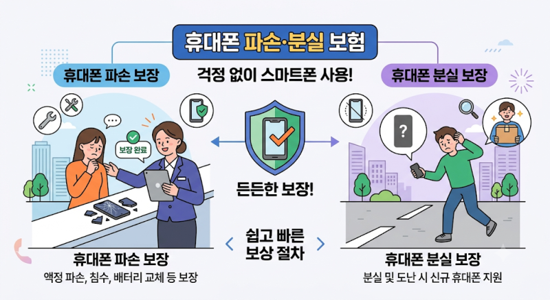 휴대폰 파손·분실 보험 꼭 가입해야 할까? 자급제·알뜰폰 사용자 맞춤형 보험 추천 및 자부....